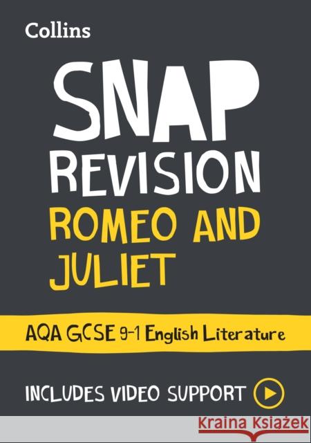 Romeo and Juliet: AQA GCSE 9-1 English Literature Text Guide: Ideal for the 2024 and 2025 Exams Collins GCSE 9780008551513