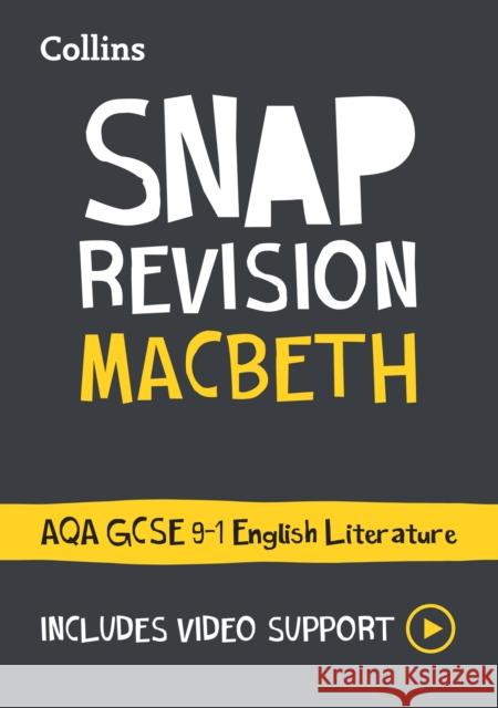 Macbeth: AQA GCSE 9-1 English Literature Text Guide: Ideal for the 2024 and 2025 Exams Collins GCSE 9780008551520