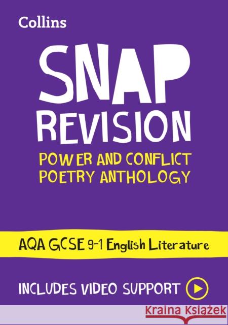 AQA Poetry Anthology Power and Conflict Revision Guide: Ideal for the 2024 and 2025 Exams Collins GCSE 9780008551551