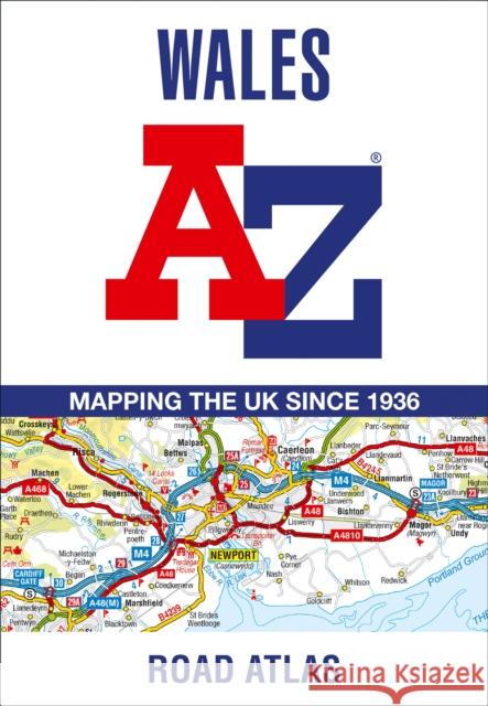 Wales A-Z Road Atlas A-Z Maps 9780008560553 HarperCollins Publishers