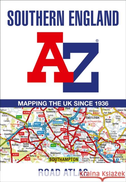 Southern England A-Z Road Atlas A-Z Maps 9780008560560 HarperCollins Publishers