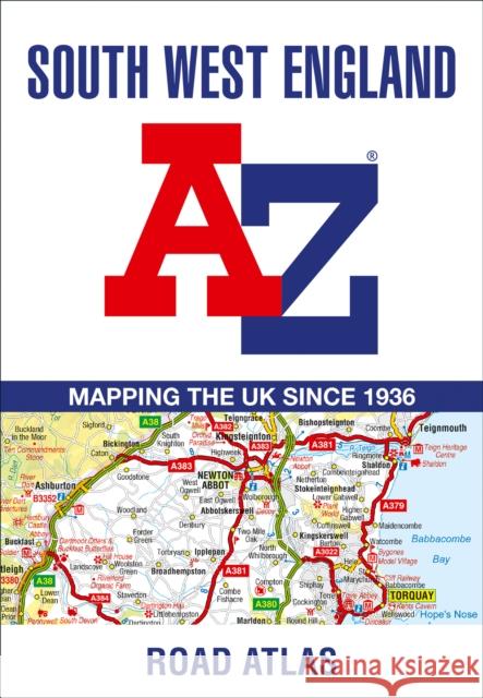 South West England A-Z Road Atlas A-Z Maps 9780008560577 HarperCollins Publishers