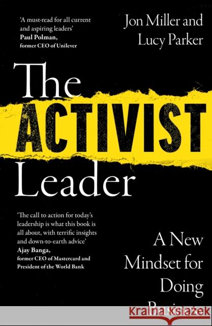 The Activist Leader: A New Mindset for Doing Business Jon Miller 9780008567552 HarperCollins Publishers