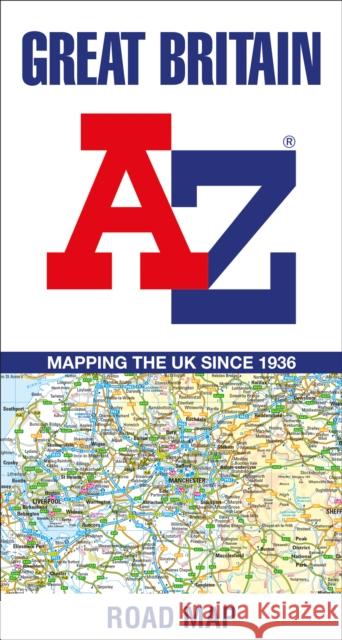 Great Britain A-Z Road Map A–Z maps 9780008581756 HarperCollins Publishers