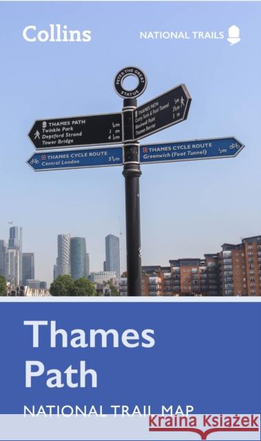 Thames Path National Trail Map Collins Maps 9780008602963 HarperCollins Publishers