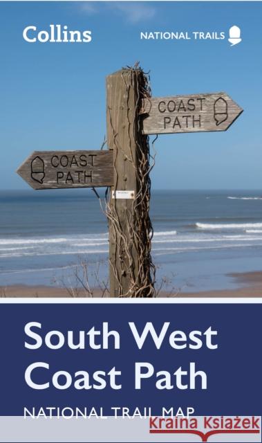 South West Coast Path National Trail Map Collins Maps 9780008603007
