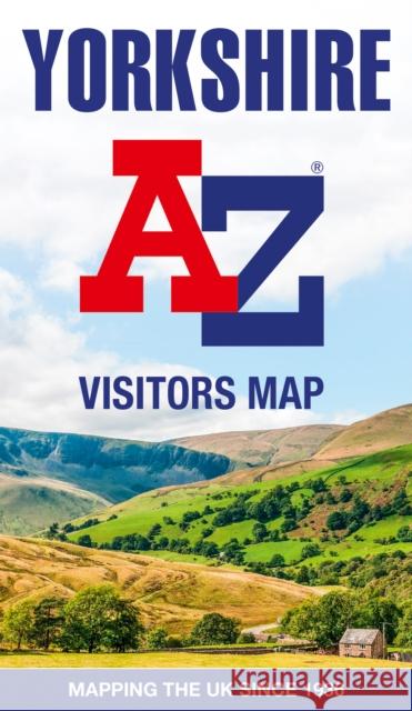Yorkshire A-Z Visitors Map A-Z maps 9780008604417 HarperCollins Publishers