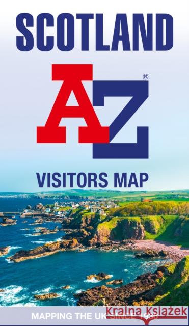 Scotland A-Z Visitors Map A-Z maps 9780008604424 HarperCollins Publishers