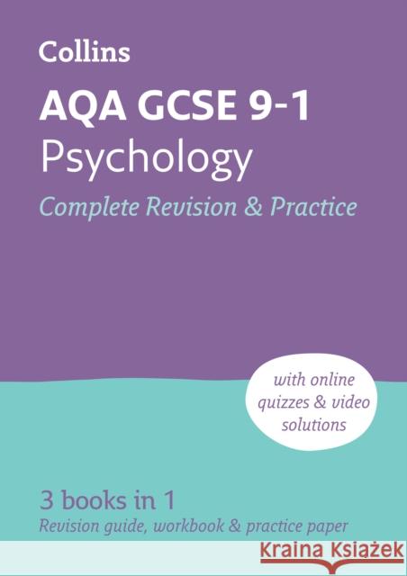 AQA GCSE 9-1 Psychology Complete Revision and Practice: Ideal for Home Learning, 2024 and 2025 Exams Collins GCSE 9780008646431 HarperCollins Publishers