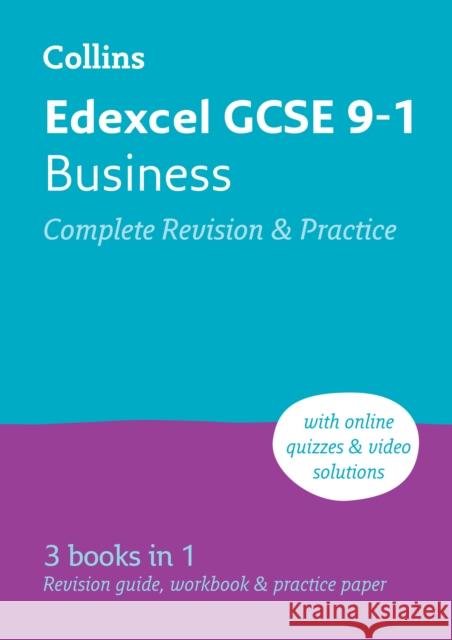 Edexcel GCSE 9-1 Business Complete Revision and Practice: Ideal for Home Learning, 2024 and 2025 Exams Collins GCSE 9780008646455 HarperCollins Publishers