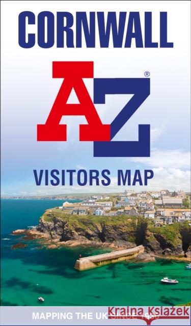 Cornwall A-Z Visitors Map A-Z Maps 9780008653118 HarperCollins Publishers