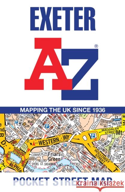 Exeter A-Z Pocket Street Map A-Z Maps 9780008657413 HarperCollins Publishers