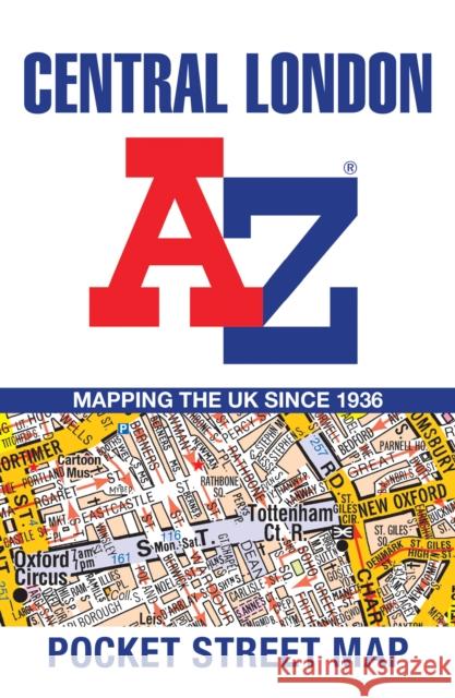 Central London A-Z Pocket Street Map A-Z Maps 9780008657475 HarperCollins Publishers