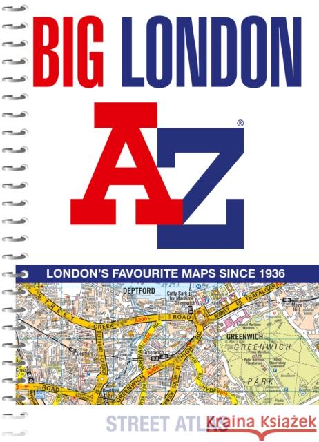 Big London A-Z Street Atlas: Detailed and Accurate Iconic Street Map of London A-Z Maps 9780008663506 HarperCollins Publishers