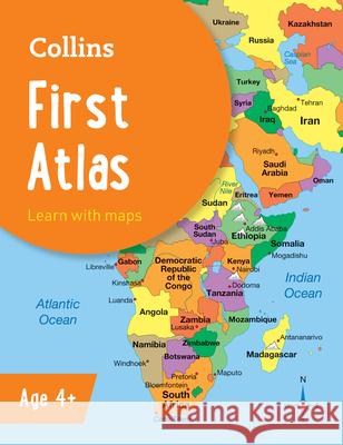 Collins First Atlas: Ideal for Learning at School and at Home Collins Maps 9780008716493 HarperCollins Publishers
