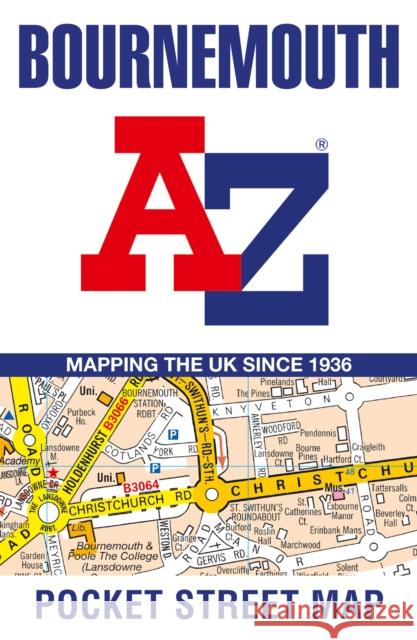 Bournemouth A-Z Pocket Street Map: Accurate Street Map for Easy Navigation A-Z Maps 9780008725471 HarperCollins Publishers
