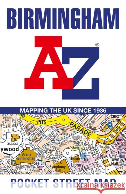 Birmingham A-Z Pocket Street Map: Accurate Street Map for Easy Navigation A-Z Maps 9780008725501 HarperCollins Publishers