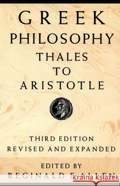 Greek Philosophy Allen, Reginald E. 9780029004951