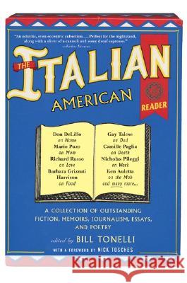 The Italian American Reader Bill Tonelli Nick Tosches 9780060006679 HarperCollins Publishers