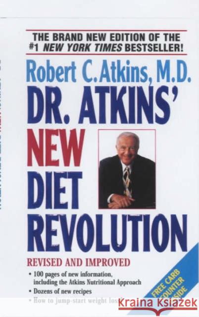 Dr. Atkins' New Diet Revolution: Completely Updated! Atkins, Robert C. 9780060012038 Avon Inspire