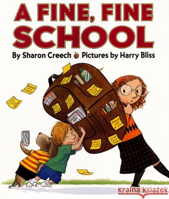 A Fine, Fine School Sharon Creech Harry Bliss 9780060277369 Joanna Cotler Books