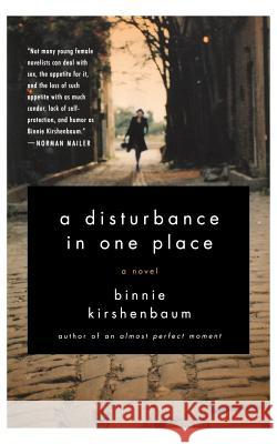 A Disturbance in One Place Binnie Kirshenbaum 9780060520885 Ecco