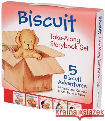 Biscuit Take-Along Storybook Set: 5 Biscuit Adventures Alyssa Satin Capucilli Pat Schories 9780061625169 HarperFestival