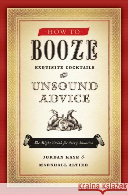 How to Booze: Exquisite Cocktails and Unsound Advice Kaye, Jordan 9780061963308 Harper Paperbacks