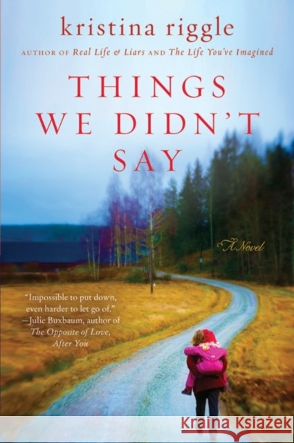 Things We Didn't Say Kristina Riggle 9780062003041