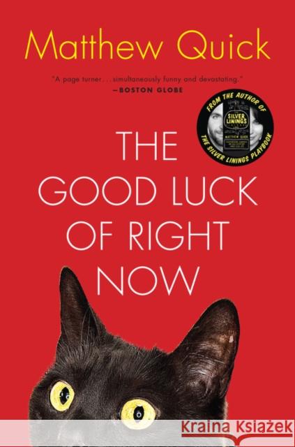 The Good Luck of Right Now Matthew Quick 9780062285614 Harper Paperbacks