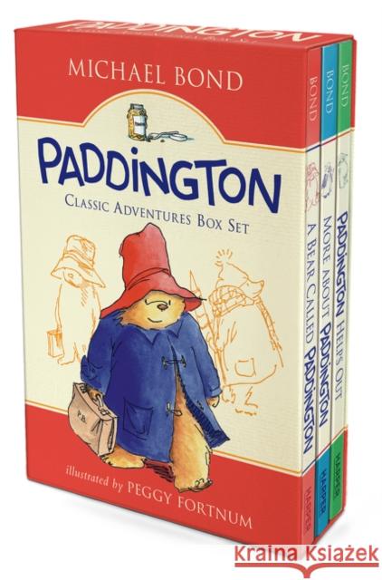 Paddington Classic Adventures Box Set: A Bear Called Paddington, More about Paddington, Paddington Helps Out Michael Bond Peggy Fortnum 9780062422798 HarperCollins