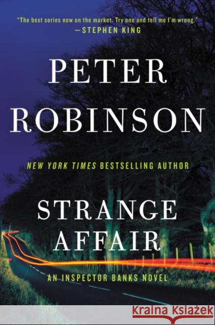 Strange Affair Peter Robinson 9780062431325 William Morrow & Company