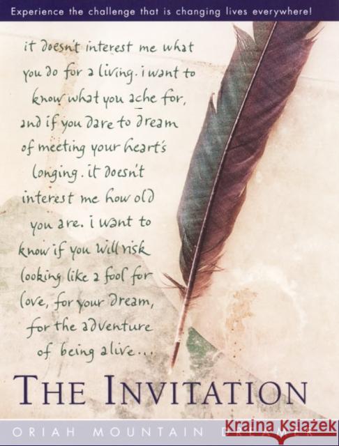 The Invitation Oriah Mountai 9780062515841 HarperOne