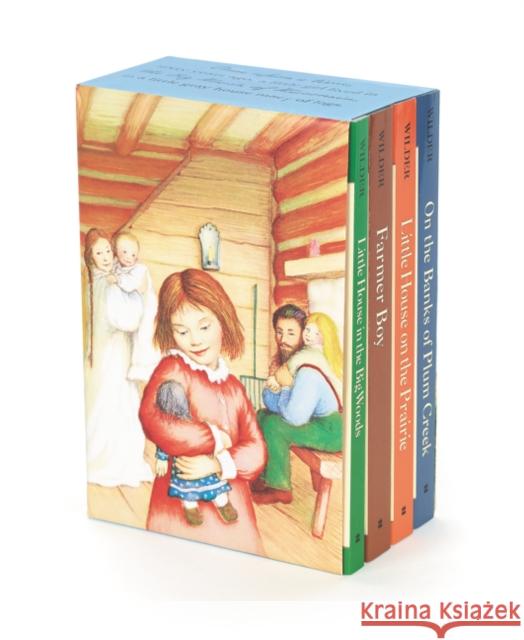 Little House 4-Book Box Set: Little House in the Big Woods, Farmer Boy, Little House on the Prairie, on the Banks of Plum Creek Laura Ingalls Wilder Garth Williams 9780062570420 HarperCollins