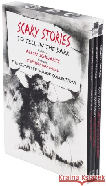 Scary Stories Paperback Box Set: The Complete 3-Book Collection with Classic Art by Stephen Gammell Alvin Schwartz Stephen Gammell 9780062682895