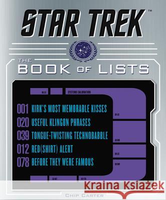 Star Trek: The Book of Lists  9780062685889 Harper Design