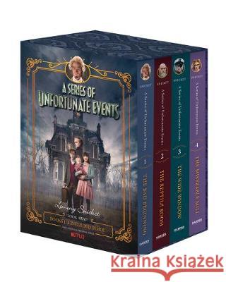 A Series of Unfortunate Events #1-4 Netflix Tie-In Box Set Snicket, Lemony 9780062796141 HarperCollins