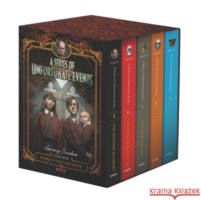 A Series of Unfortunate Events #5-9 Netflix Tie-In Box Set Snicket, Lemony 9780062796196