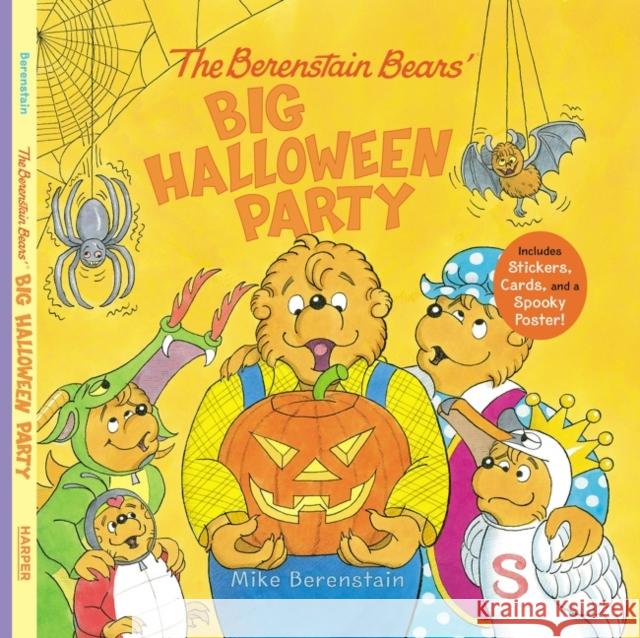The Berenstain Bears' Big Halloween Party: Includes Stickers, Cards, and a Spooky Poster! Berenstain, Mike 9780063024373 HarperCollins