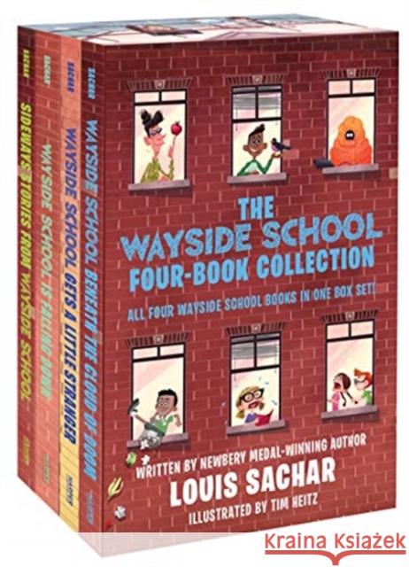 Wayside School 4-Book Box Set: Sideways Stories from Wayside School,  Wayside School Is Falling Down, Wayside School Gets a Little Stranger, Wayside School Beneath the Cloud of Doom Louis Sachar 9780063092099