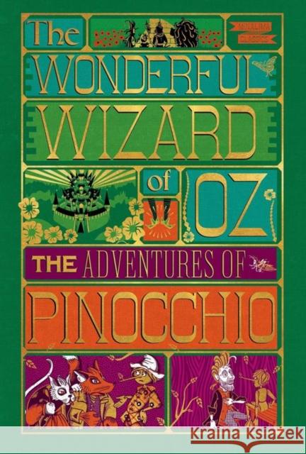 Adventures of Pinocchio and Wonderful Wizard of Oz, MinaLima Illus. Intl Box Set: The Adventures of Pinocchio; The Wonderful Wizard of Oz Carlo Collodi 9780063273856 HarperCollins Publishers Inc