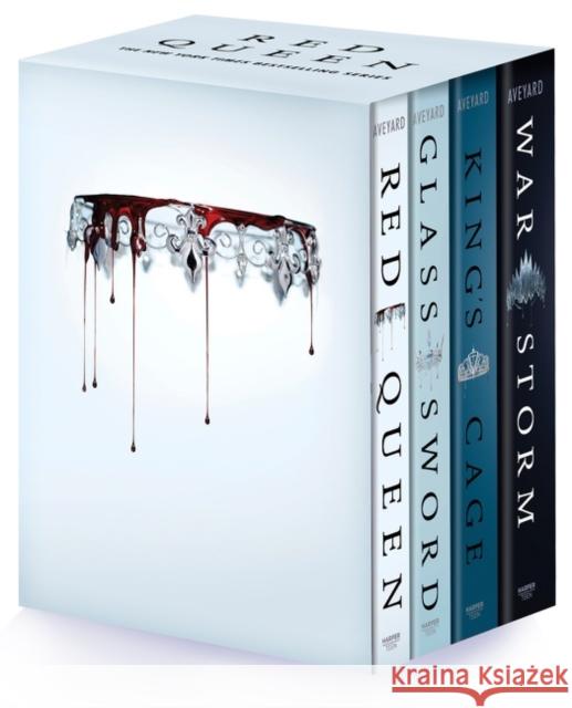 Red Queen 4-Book Paperback Box Set: Red Queen, Glass Sword, King's Cage, War Strom Victoria Aveyard 9780063283831