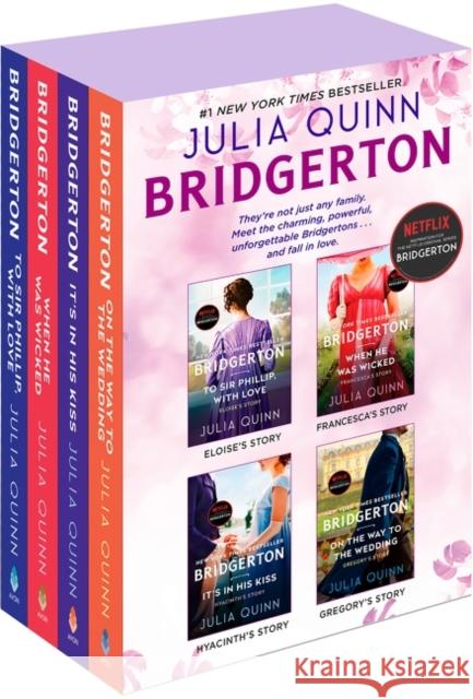 Bridgerton Boxed Set 5-8: To Sir Phillip, With Love / When He Was Wicked / It's in His Kiss / On the Way to the Wedding Julia Quinn 9780063303713 Avon Books