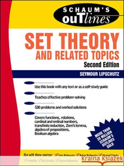 Schaum's Outline of Set Theory and Related Topics Seymour Lipschutz 9780070381599 0
