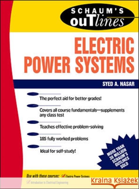 Schaum's Outline of Electrical Power Systems Syed Nasar 9780070459175