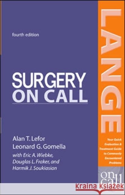 Surgery on Call Lefor, Alan 9780071402545