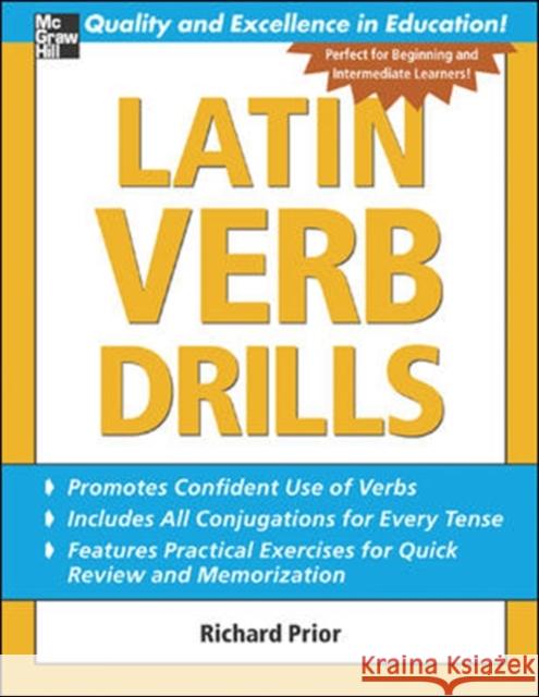 Latin Verb Drills Richard Prior 9780071453950 0