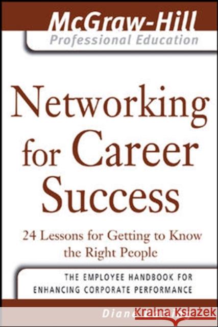 Networking for Career Success Diane Darling 9780071456036 0