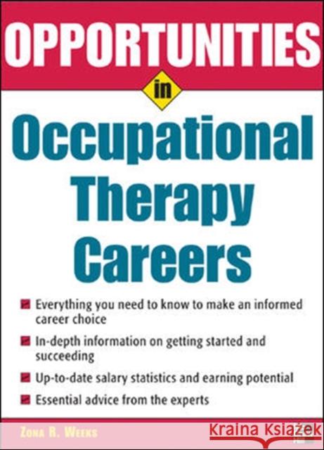 Opportunities in Occupational Therapy Careers  Weeks 9780071467704 0