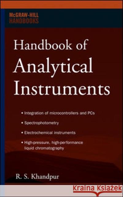 Handbook of Analytical Instruments RS Khandpur 9780071487467 0